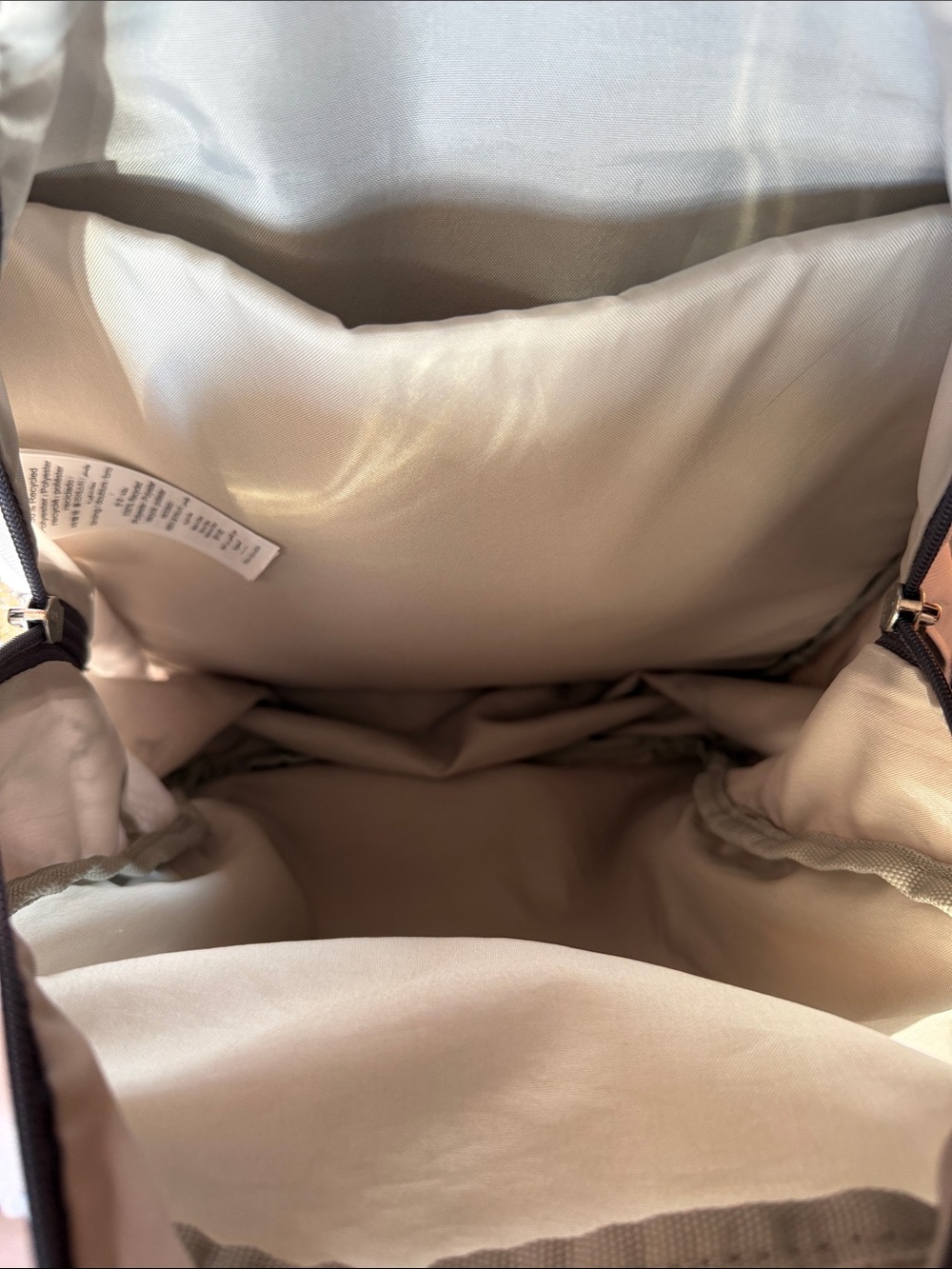 EXCELLENT Pottery Barn Teen White black Marble print quarry backpack XL - Picture 11 of 11